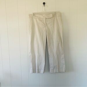 New York & Company Cream Straight Leg Pants